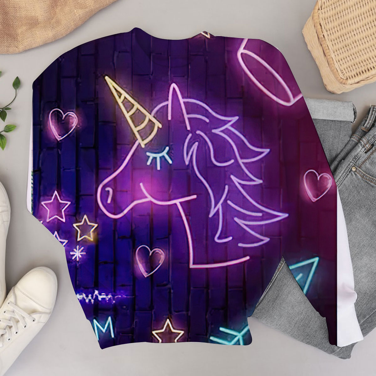 Purple Unicorn Sweater