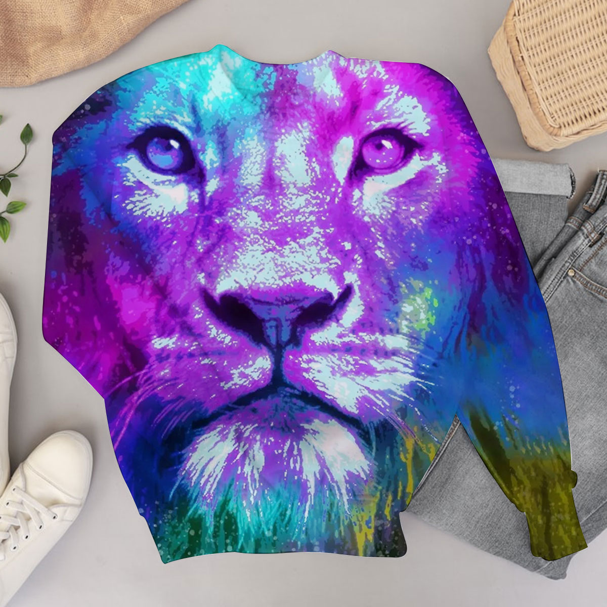 Rainbow Lion Sweater
