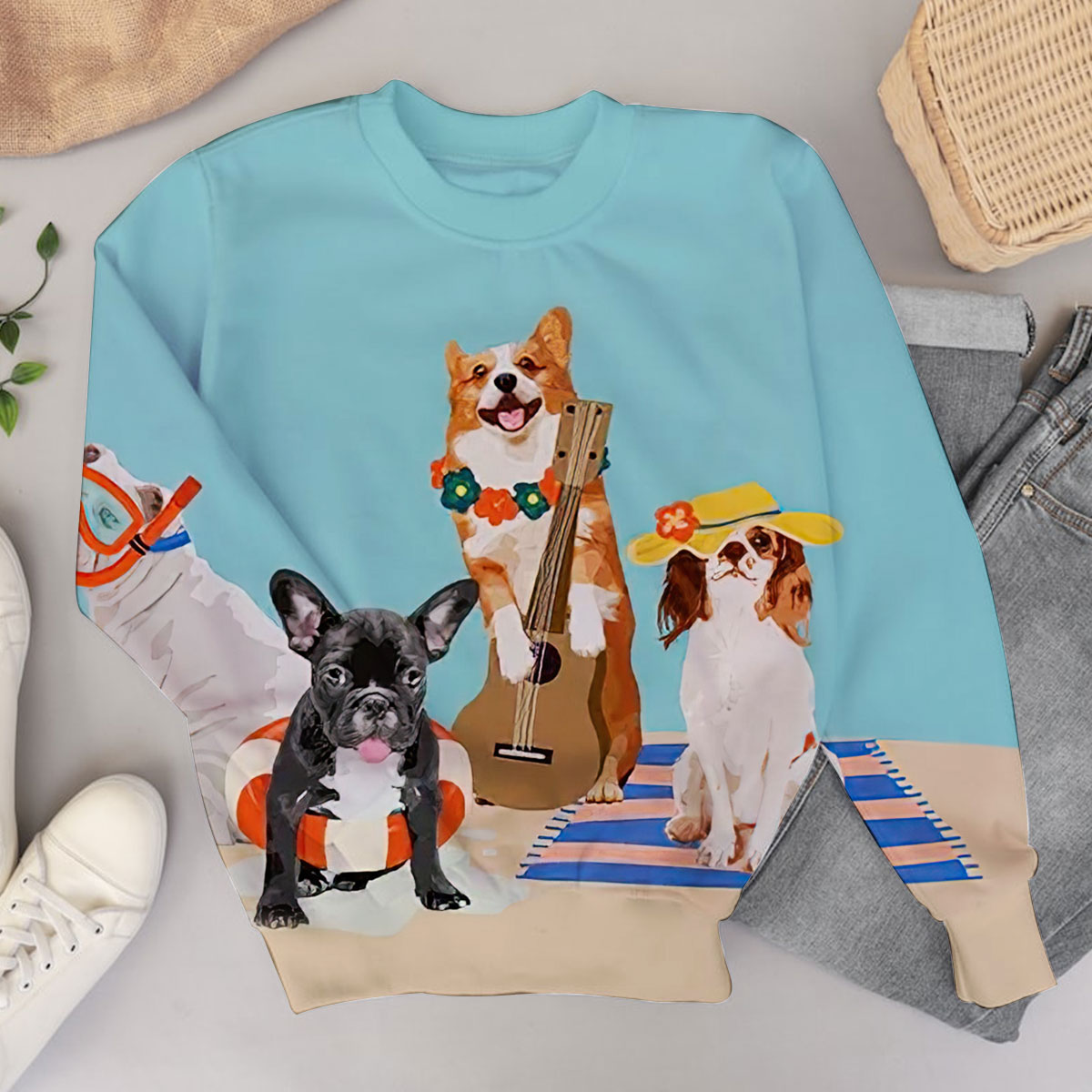 Retro Dogs Sweater