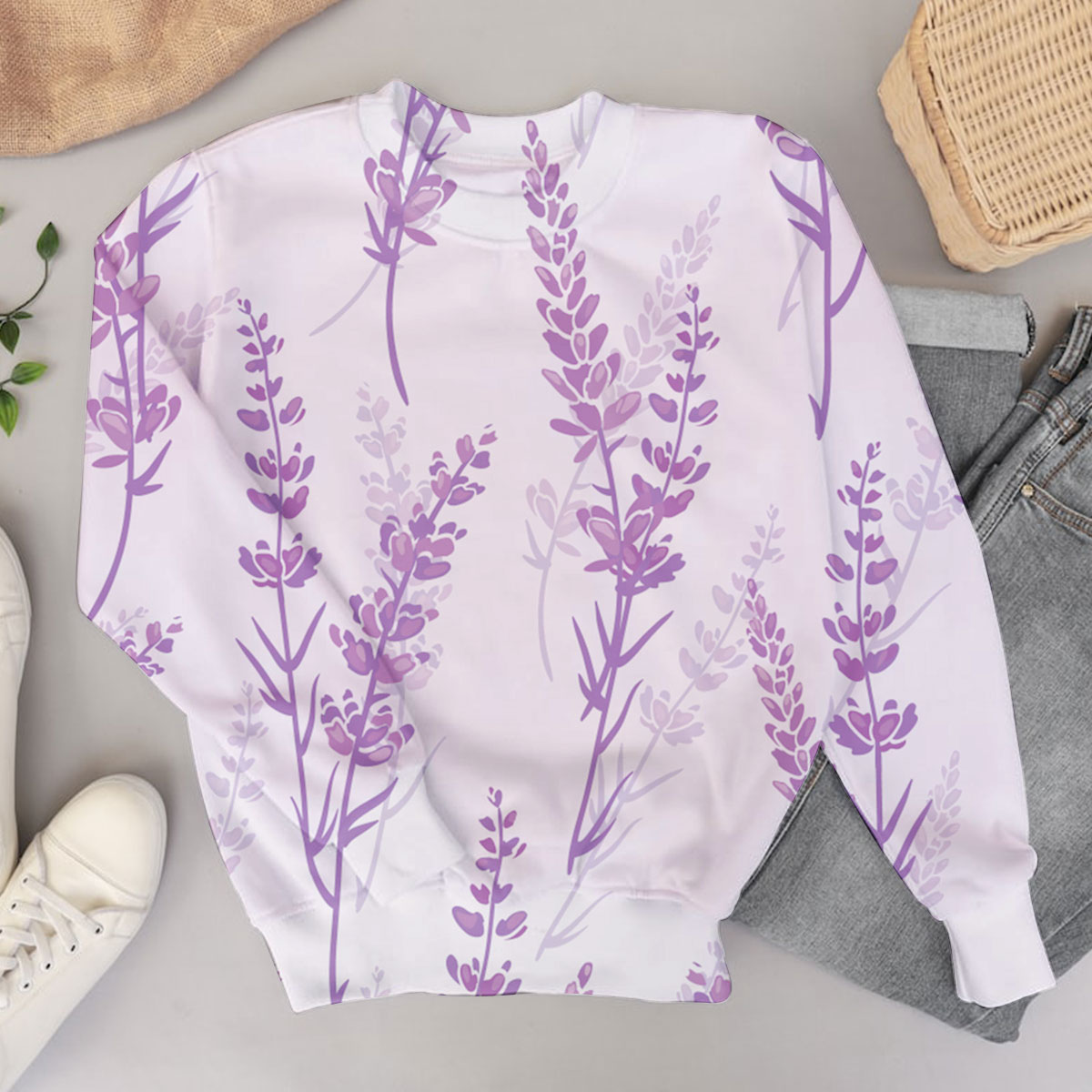 Retro Vintage Lavender Sweater