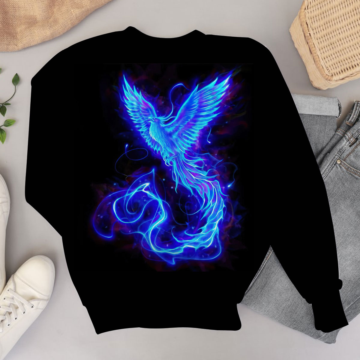 Royal Blue Phoenix Sweater