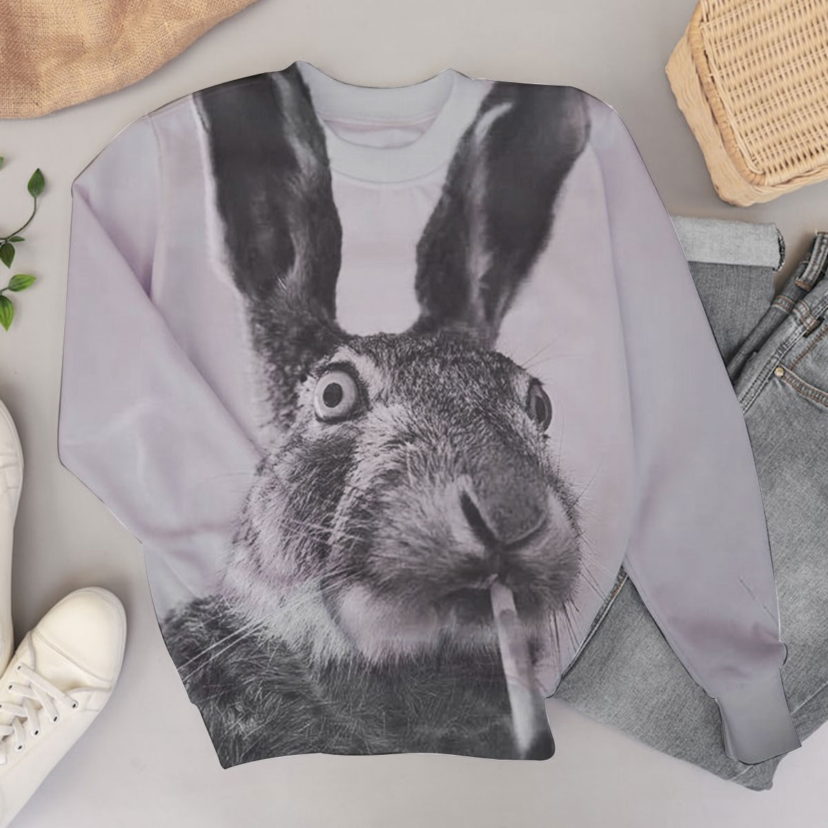 Smoking Rabbit Sweater