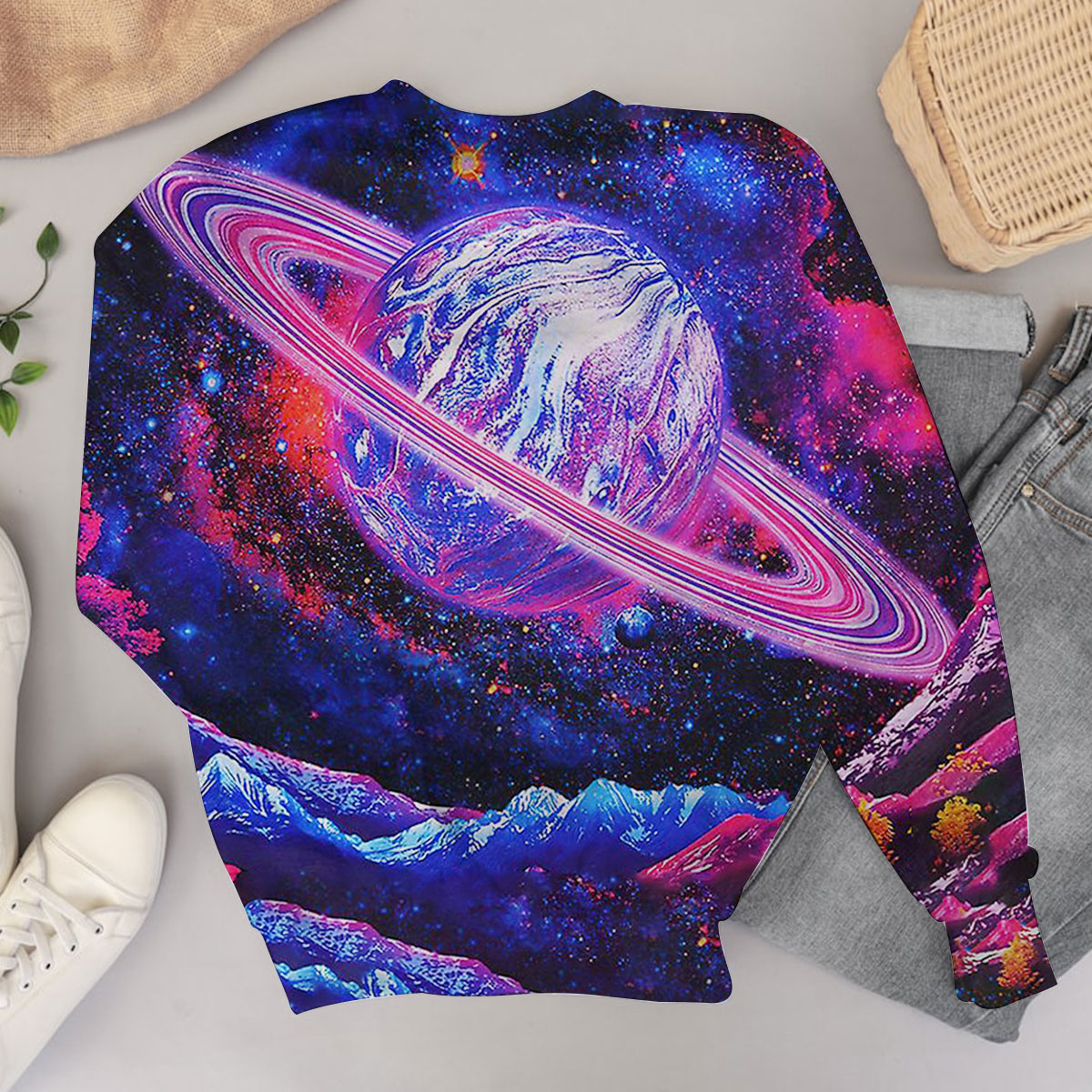 Trippy Space World Sweater