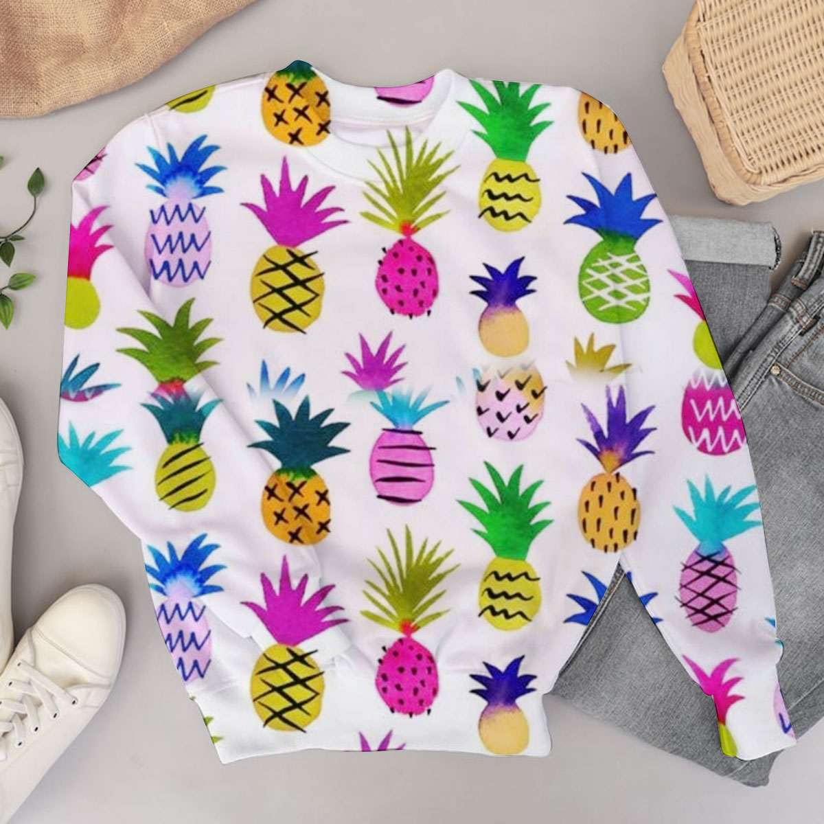 Tropical Fruit Pineapple Sweater