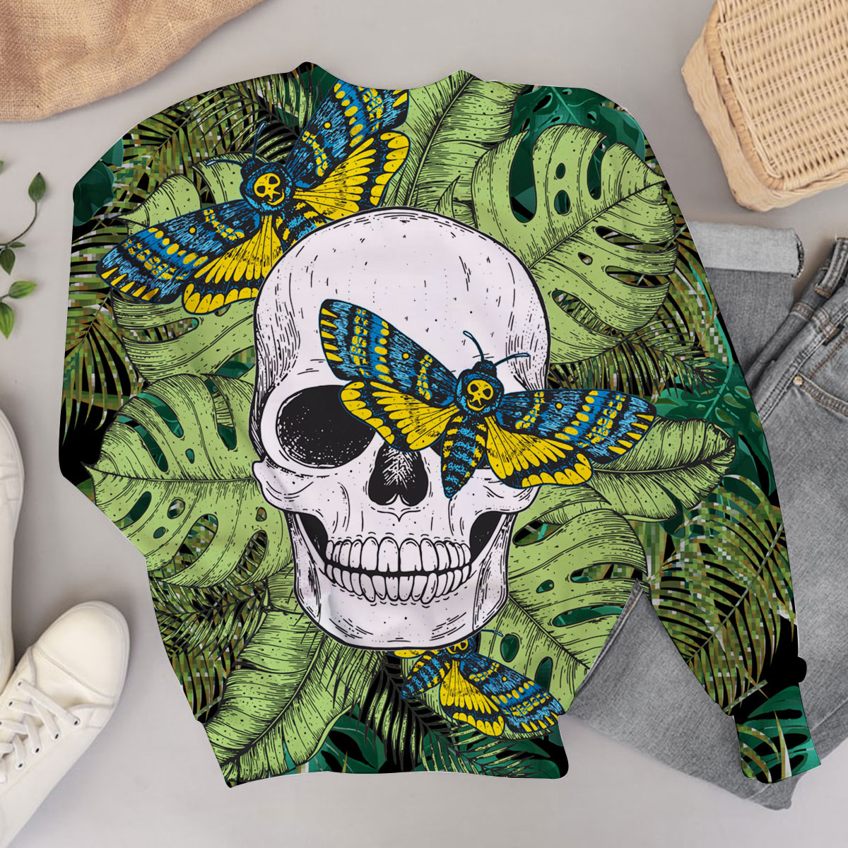 Tropical Skull Sweater