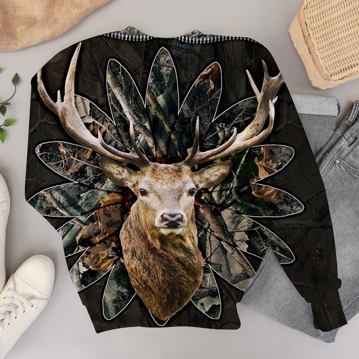 VIntage Deer Hunting Sweater