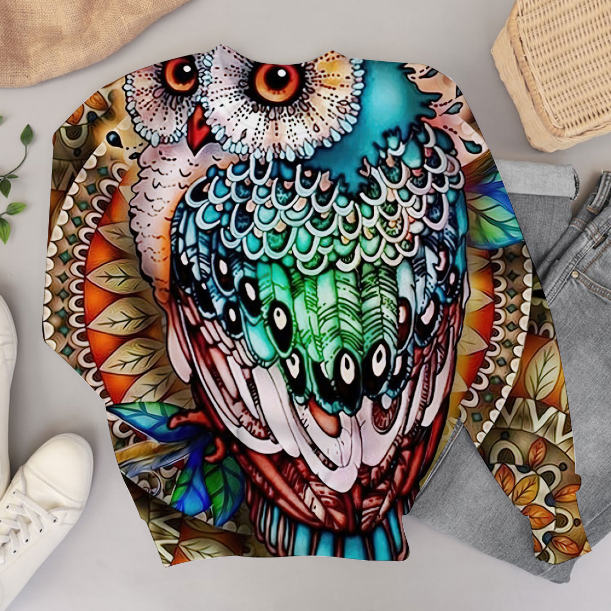 Vintage Owl Sweater