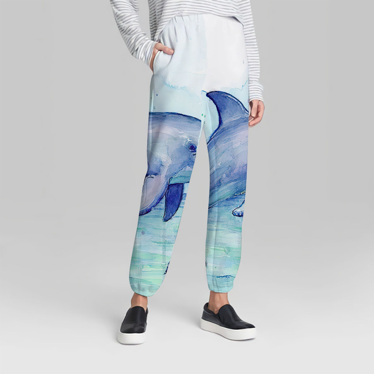 Water Color Dolpin Sweatpant