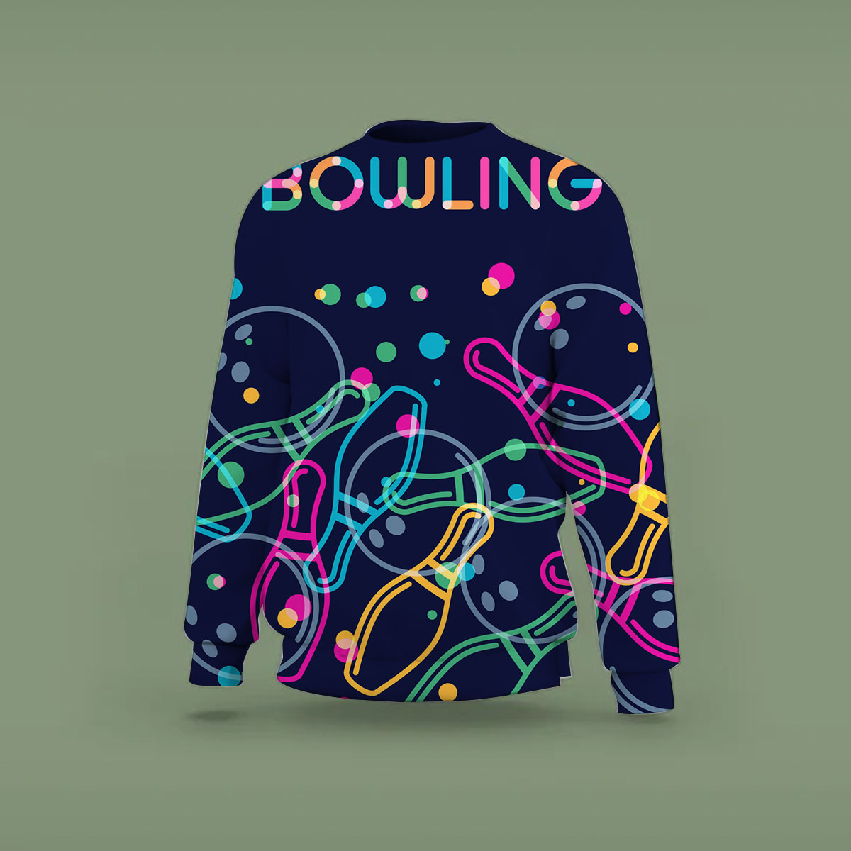 Neon Bowling Sweatshirt