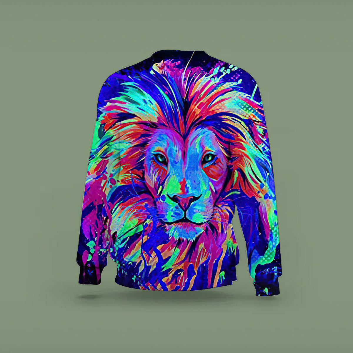 Neon Lion Sweatshirt
