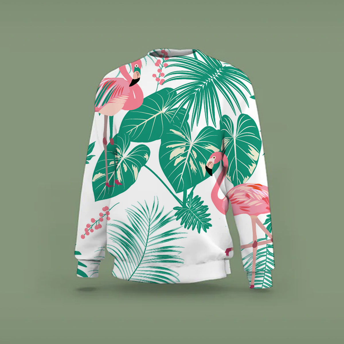 Palm Tree Flamingo Sweatshirt