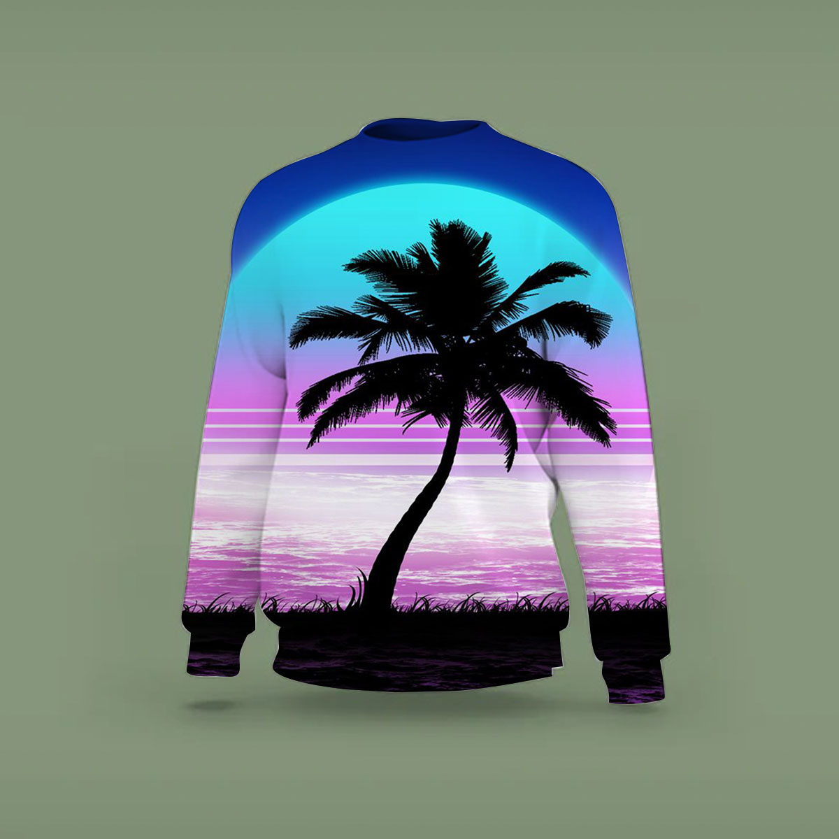 Palm Tree Sunset Sweatshirt