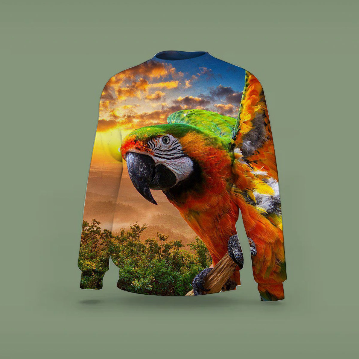 Parrot Under The Sunset Sweatshirt