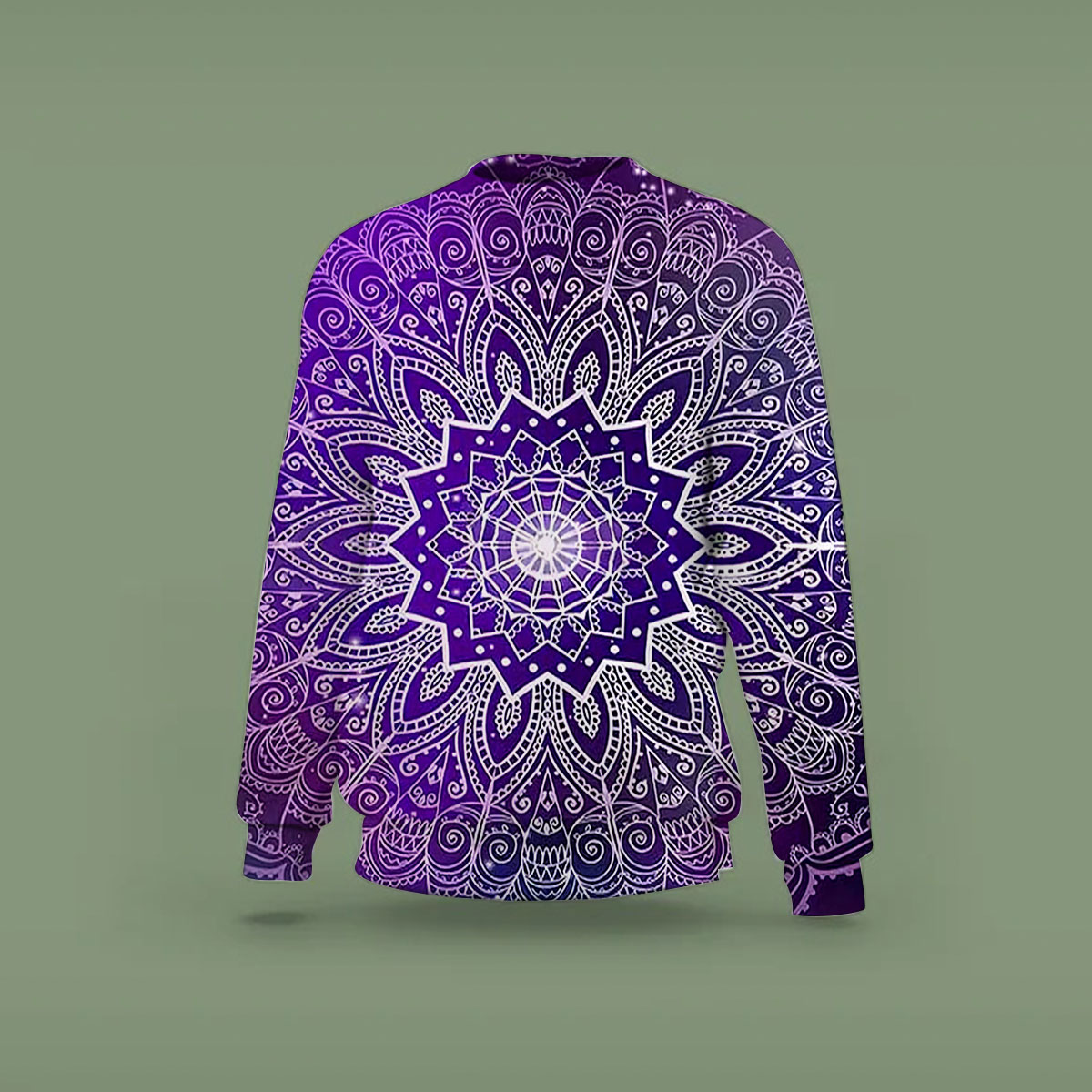 Purple Mandala Lotus Sweatshirt