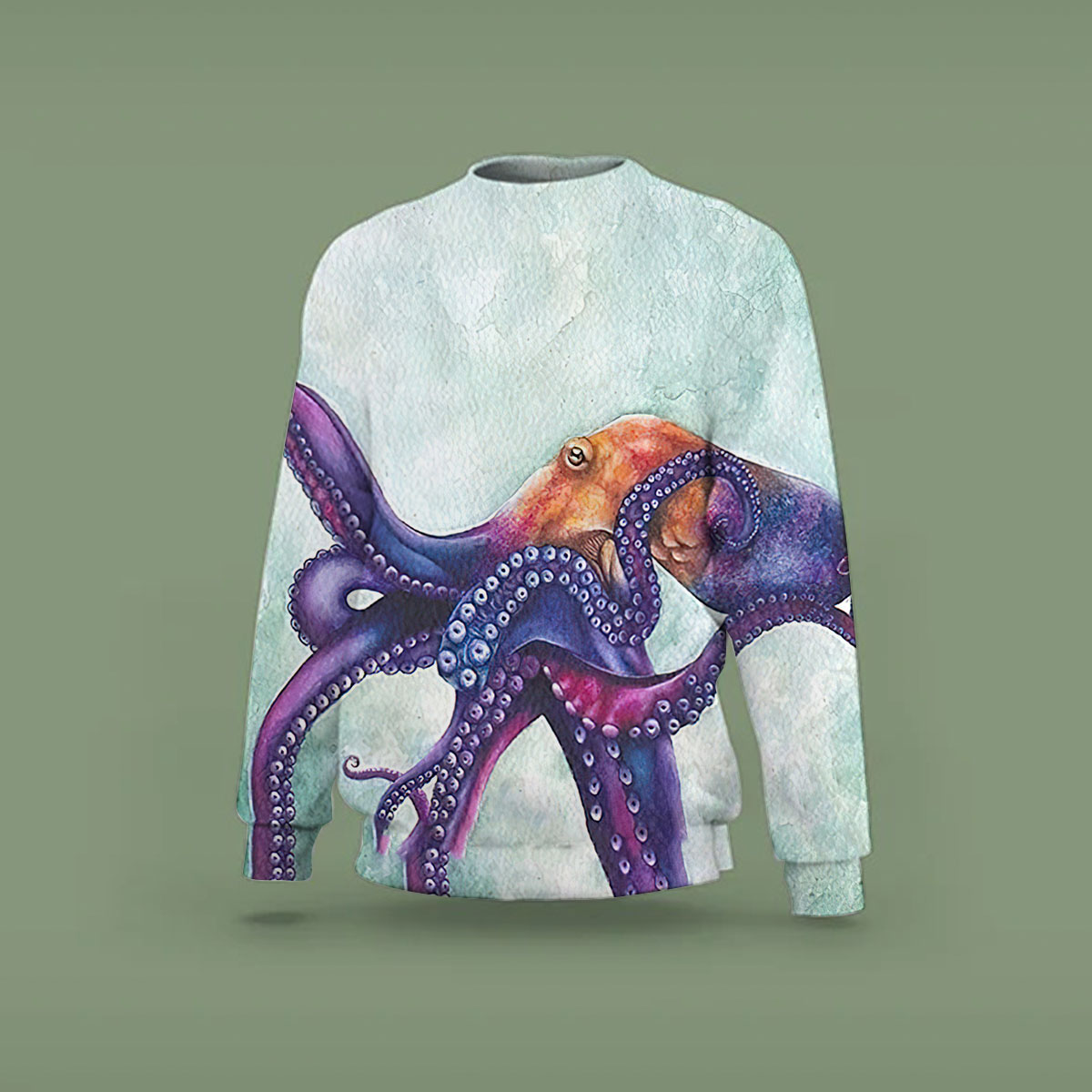 Purple Octopus Sweatshirt
