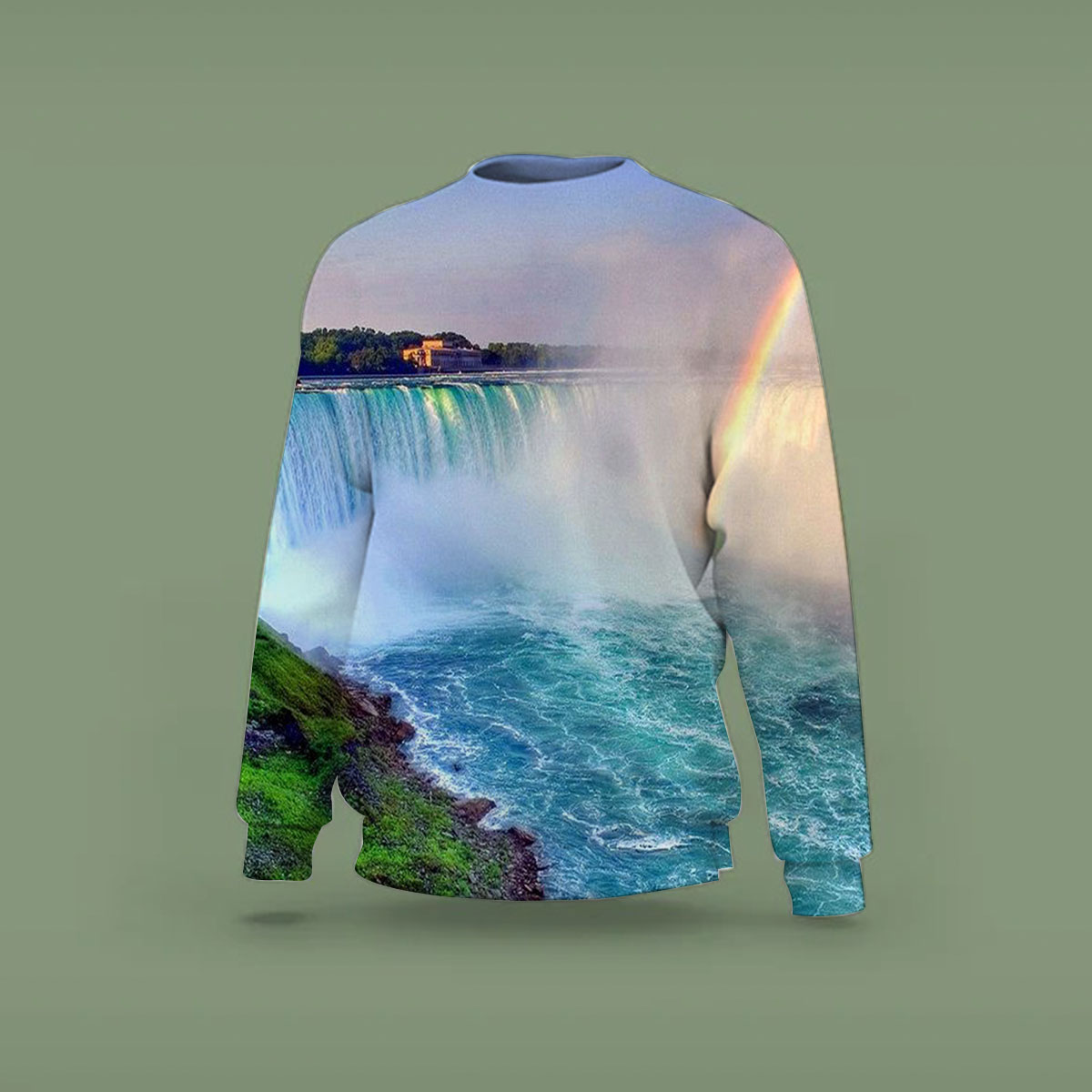 Rainbow Over Niagra Falls Sweatshirt