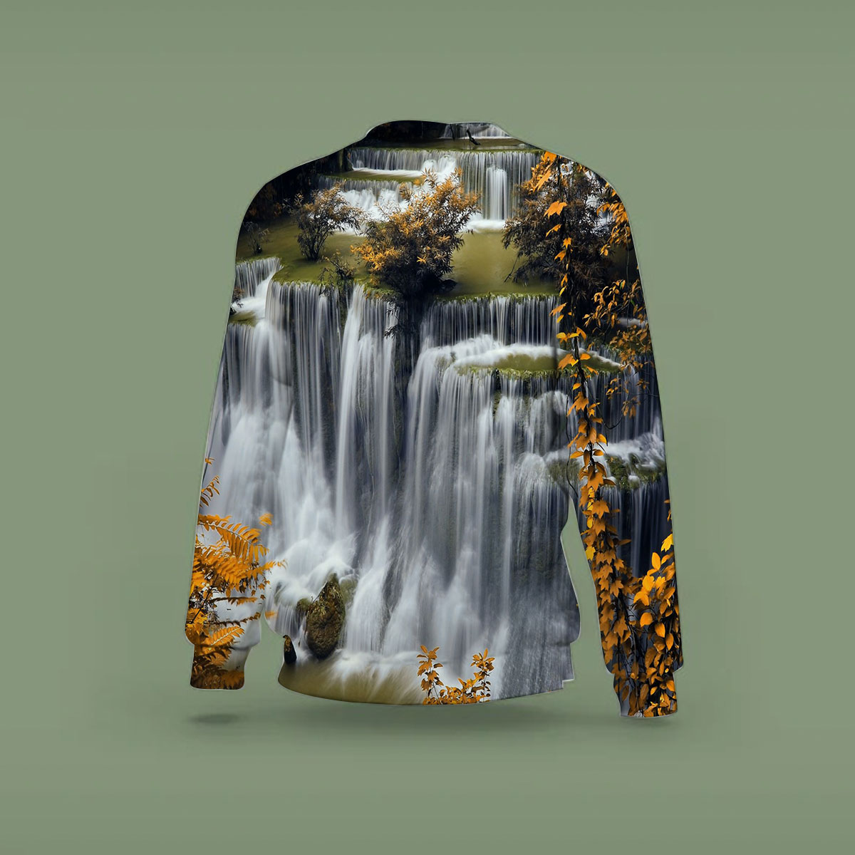 Stunning Autumn Waterfall Sweatshirt