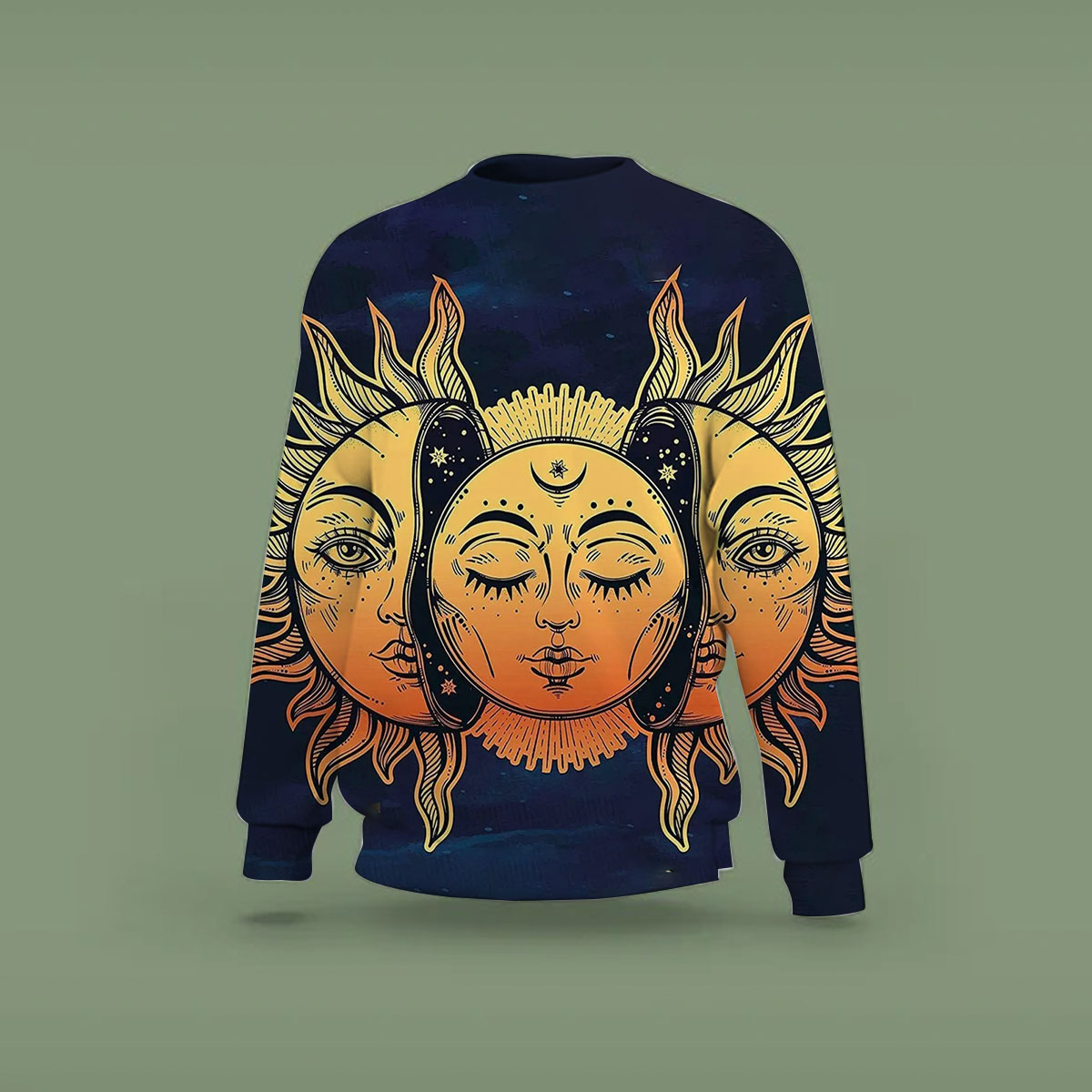 Sun and Moon Psychedelic Sweatshirt