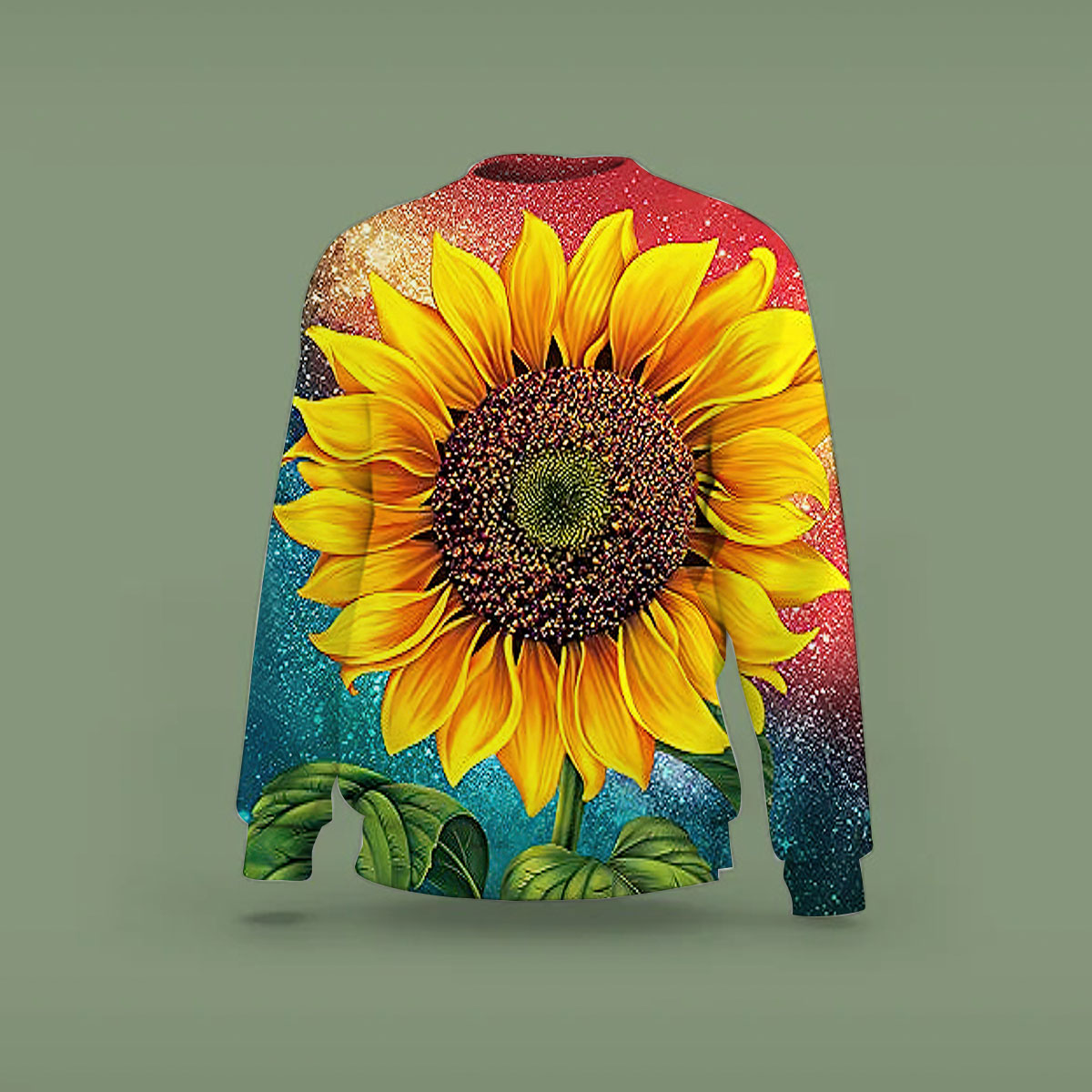Trippy Galaxy Sunflower Sweatshirt