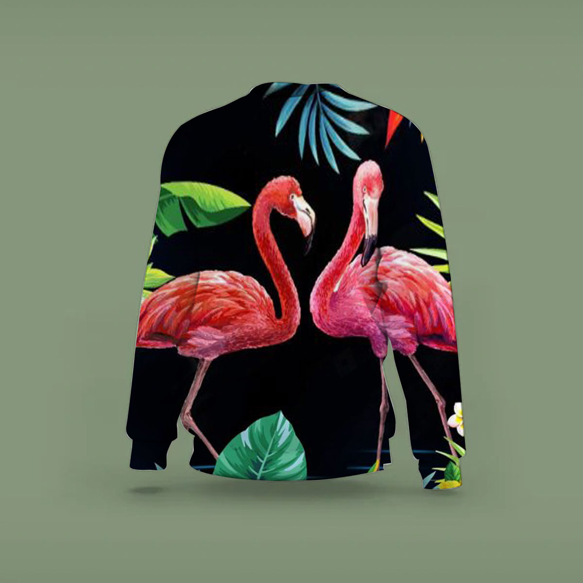 Tropical Flamingo Couple Sweatshirt
