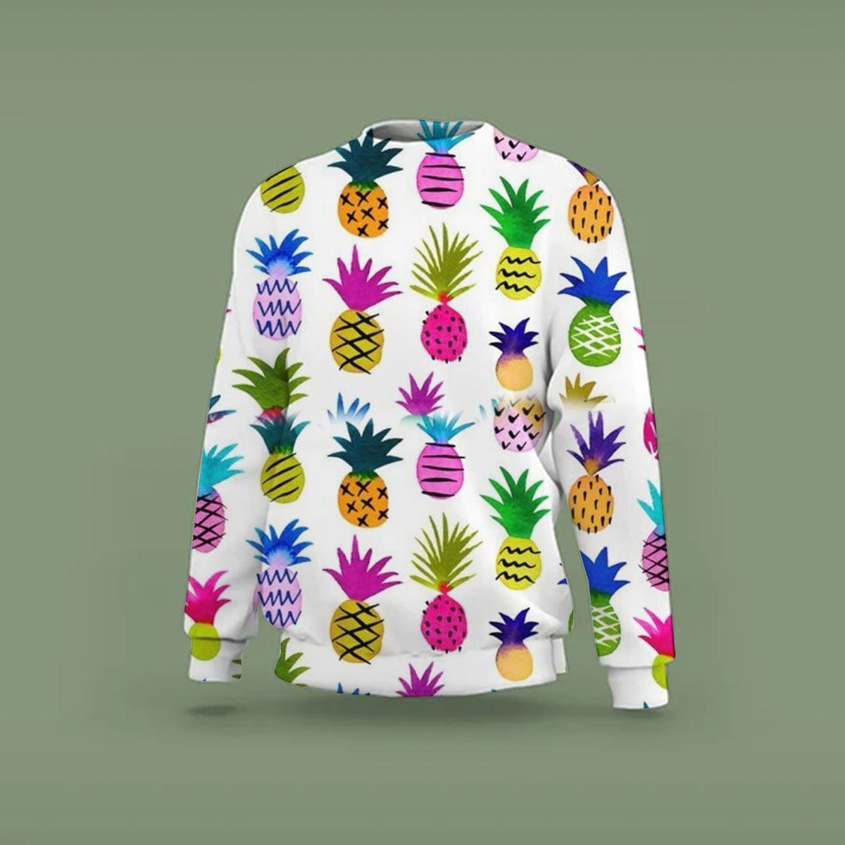 Tropical Fruit Pineapple Sweatshirt