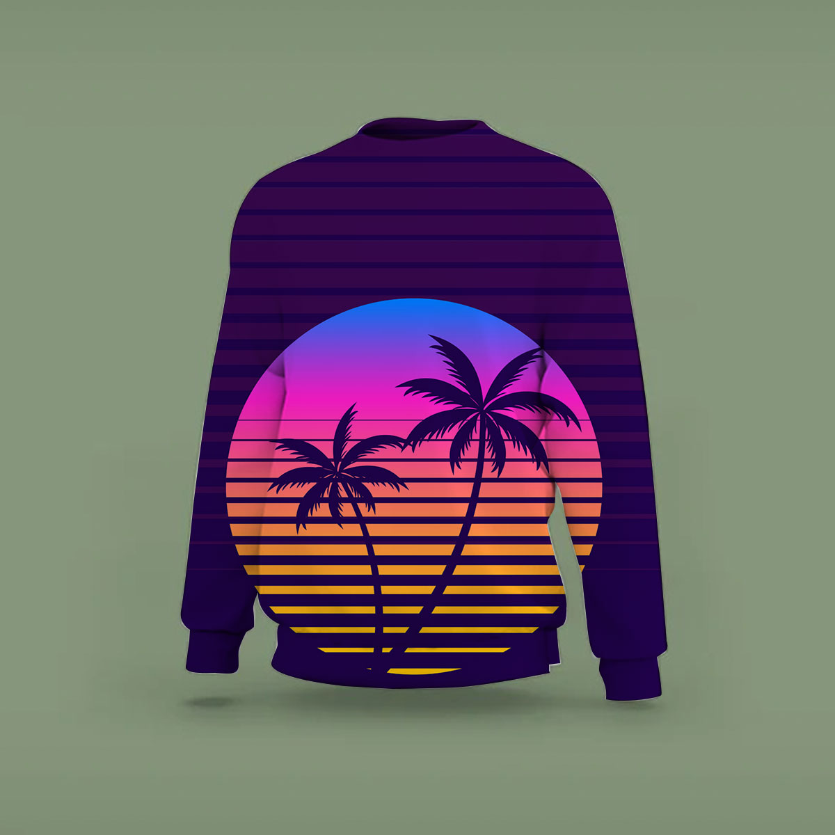 Tropical Purple Sunrise Sweatshirt