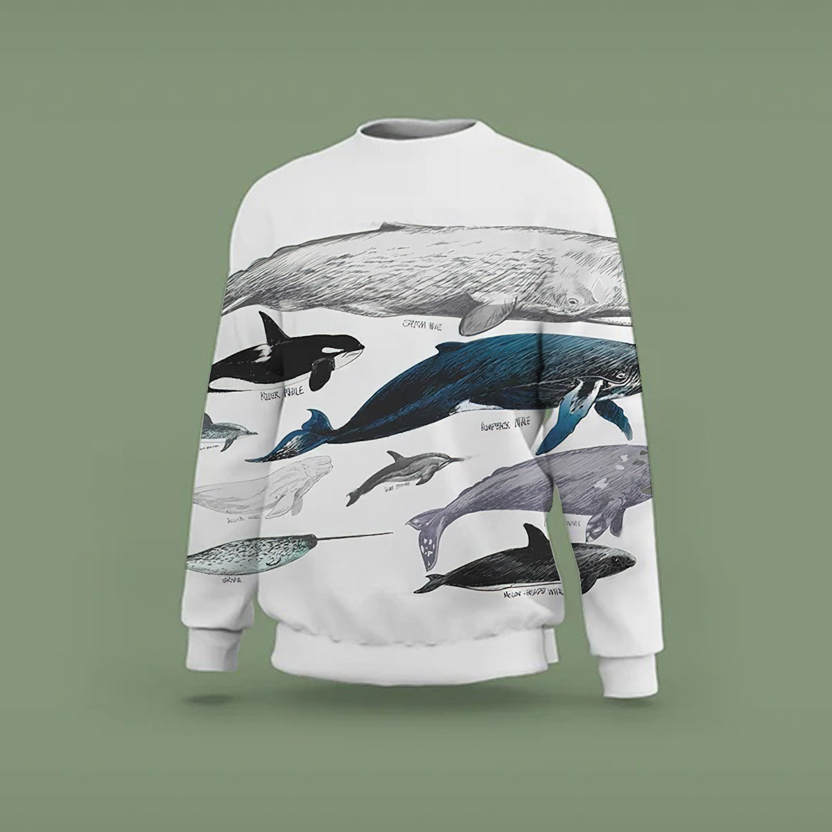 Vintage Whale Sweatshirt