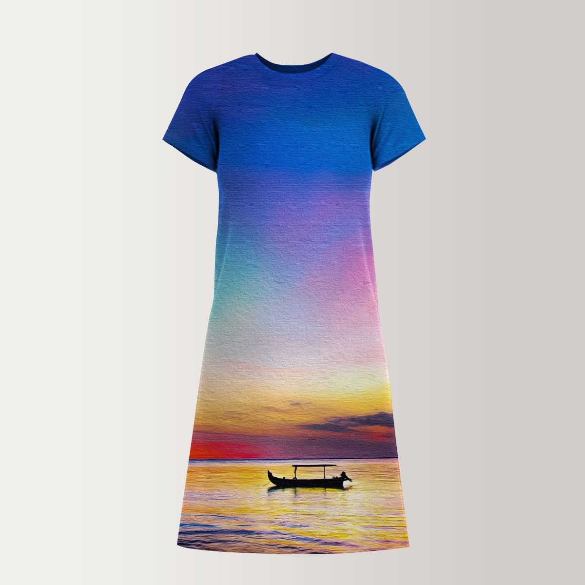Rainbow Sky T-Shirt Dress
