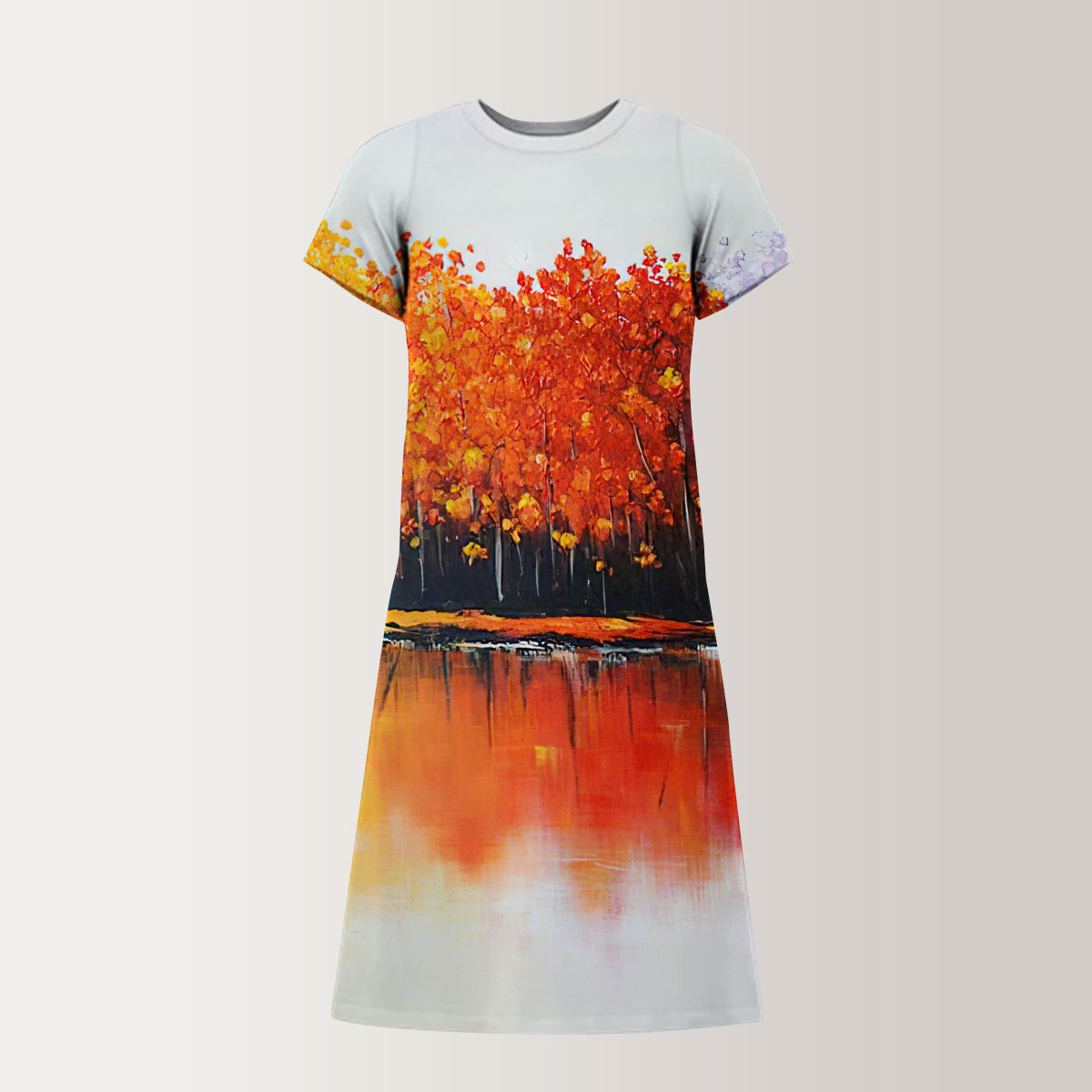 Rainbow Trees T-Shirt Dress