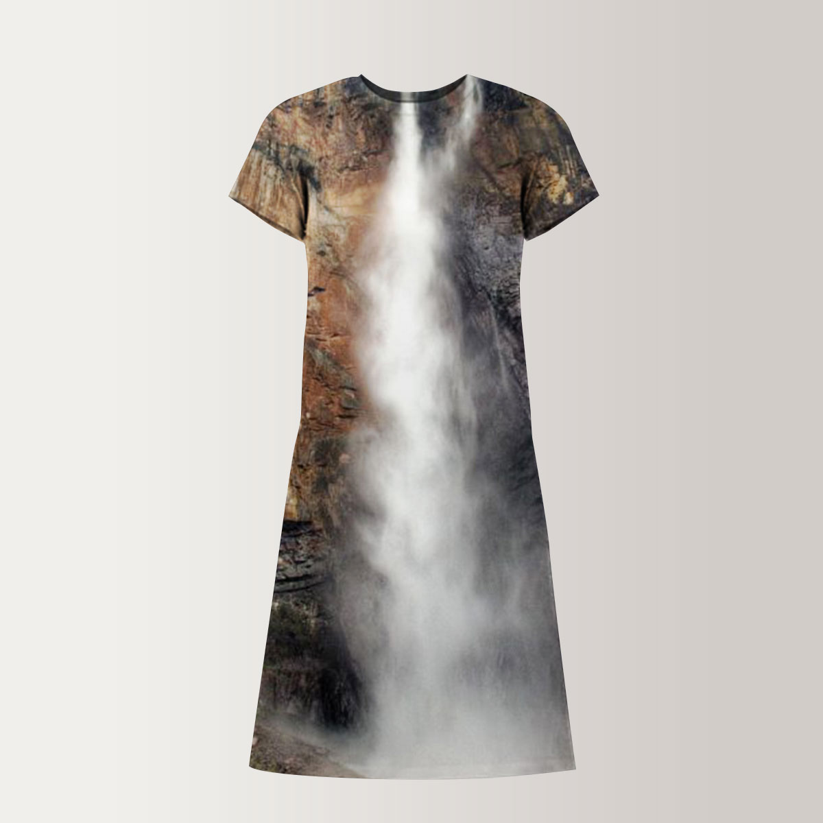 Salto Angel Waterfall T-Shirt Dress