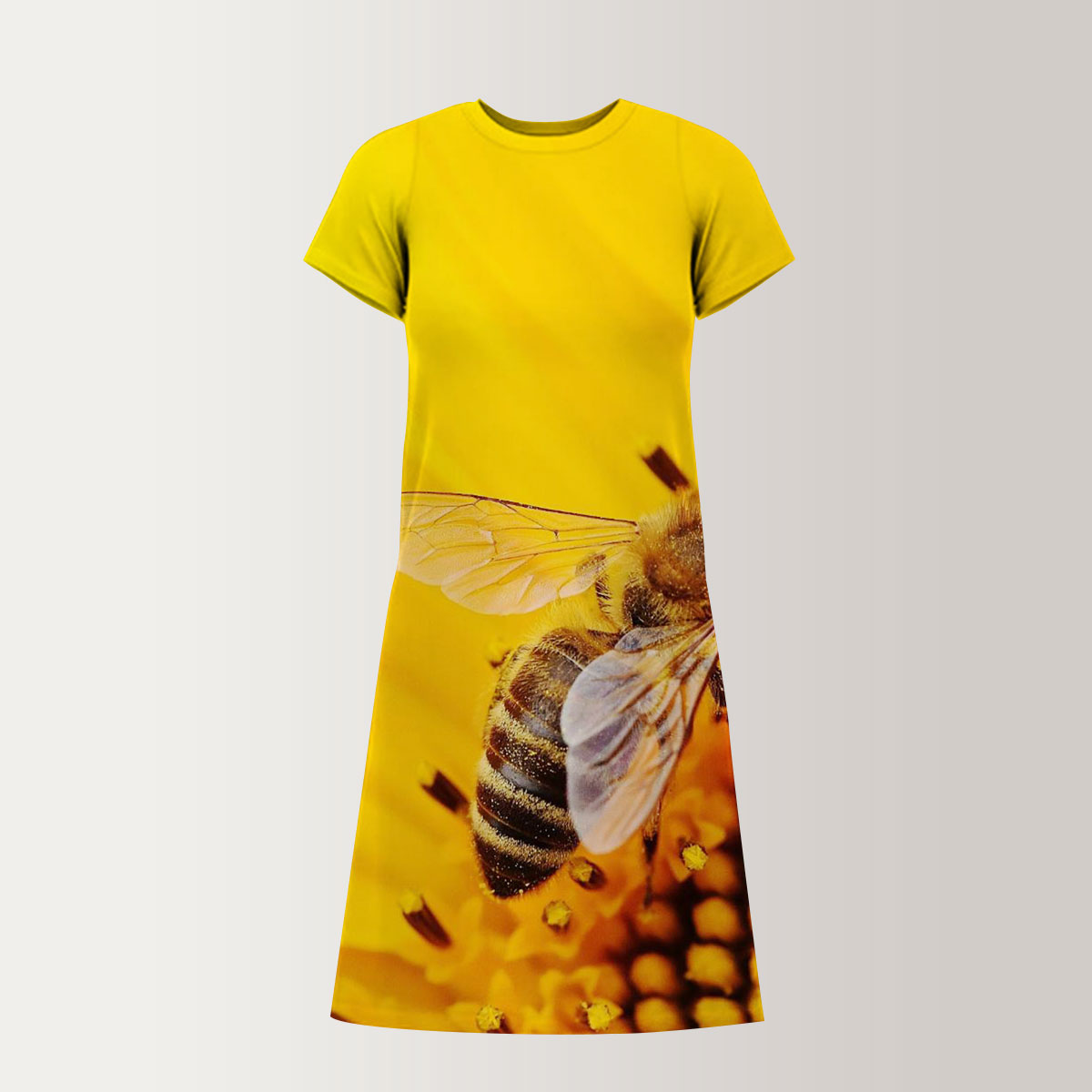 Sunflower Bee T-Shirt Dress
