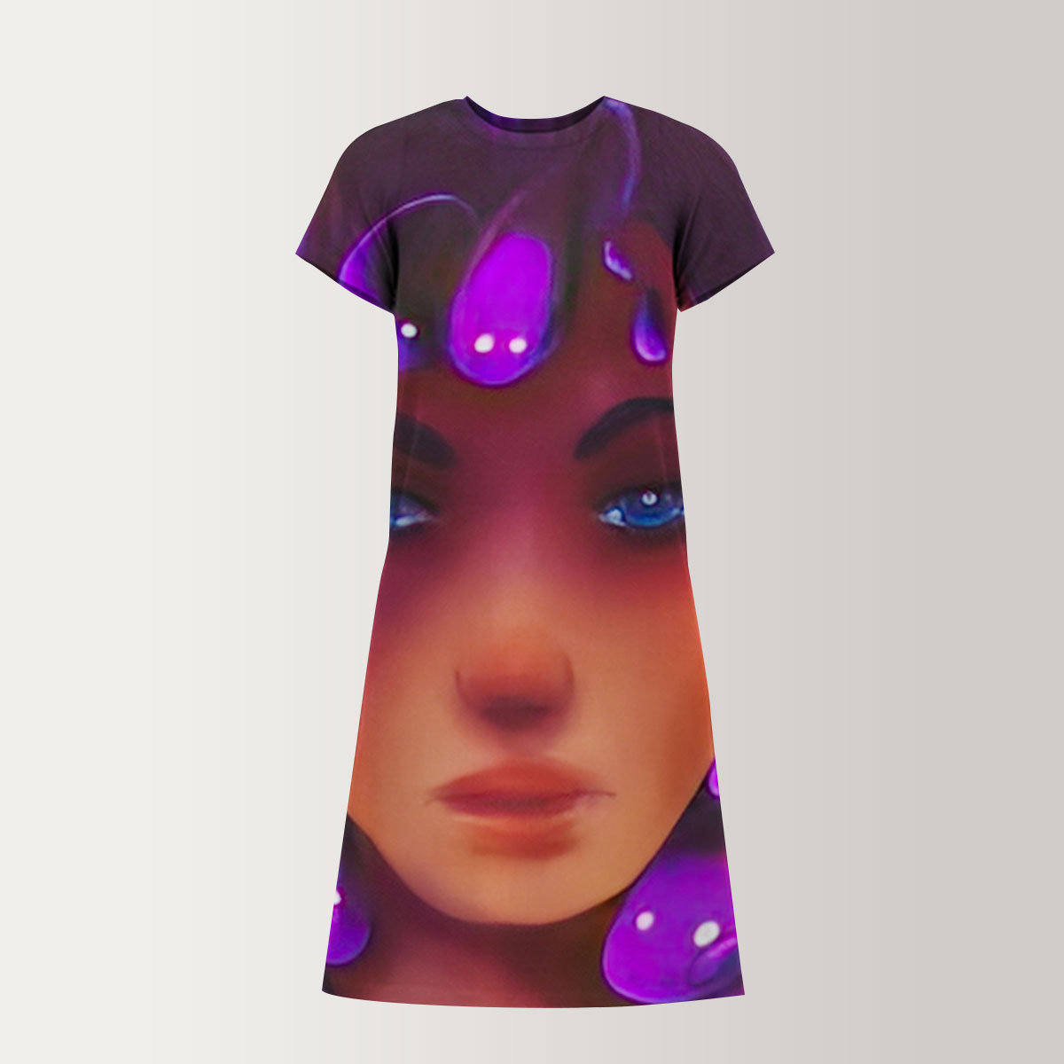 Trippy Medusa T-Shirt Dress