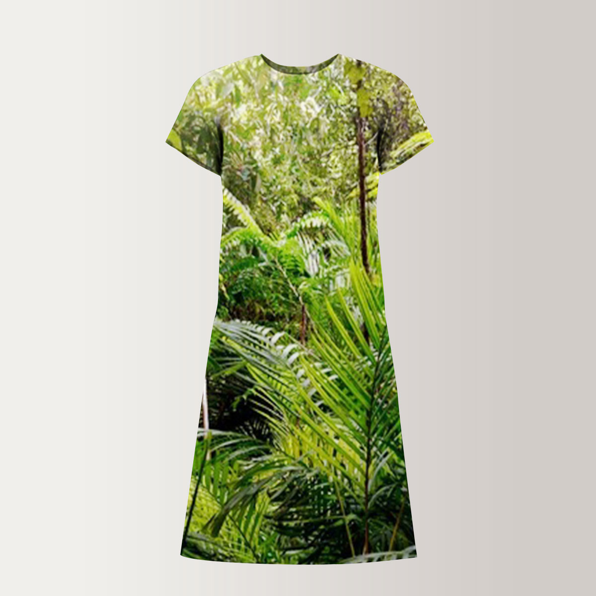 Tropical Rainforest Jungle T-Shirt Dress