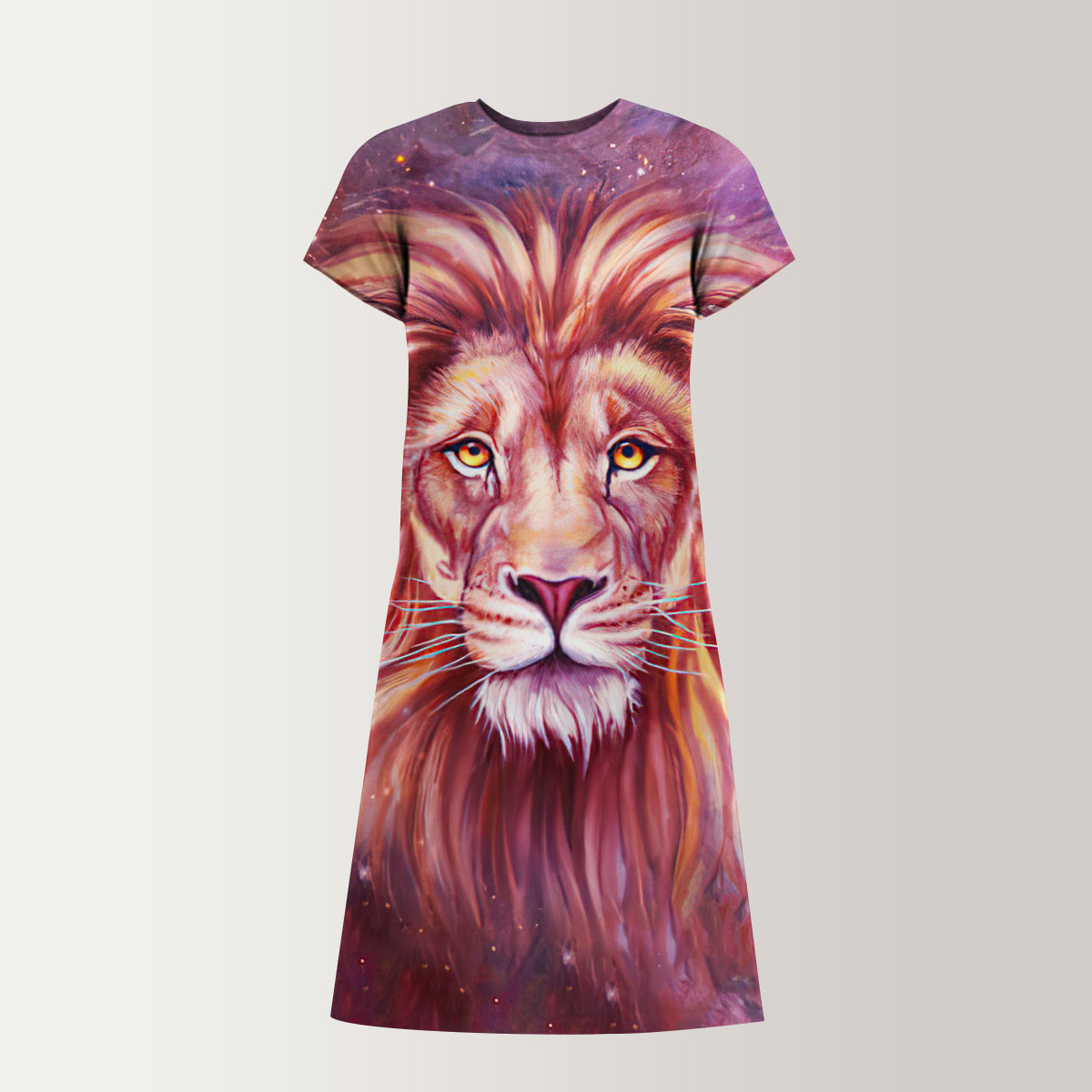 Universe Lion T-Shirt Dress