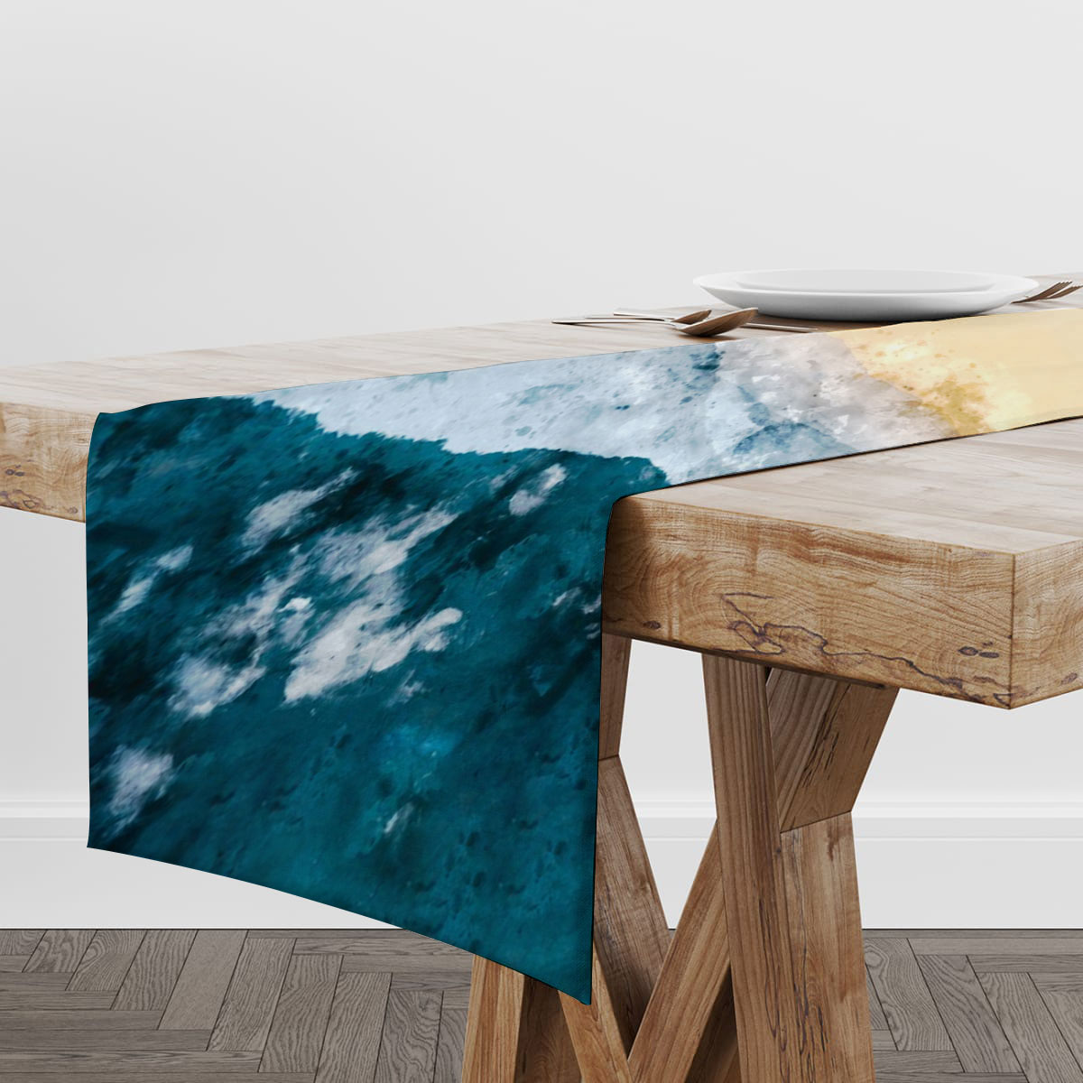 Mountain Abstract Table Runner