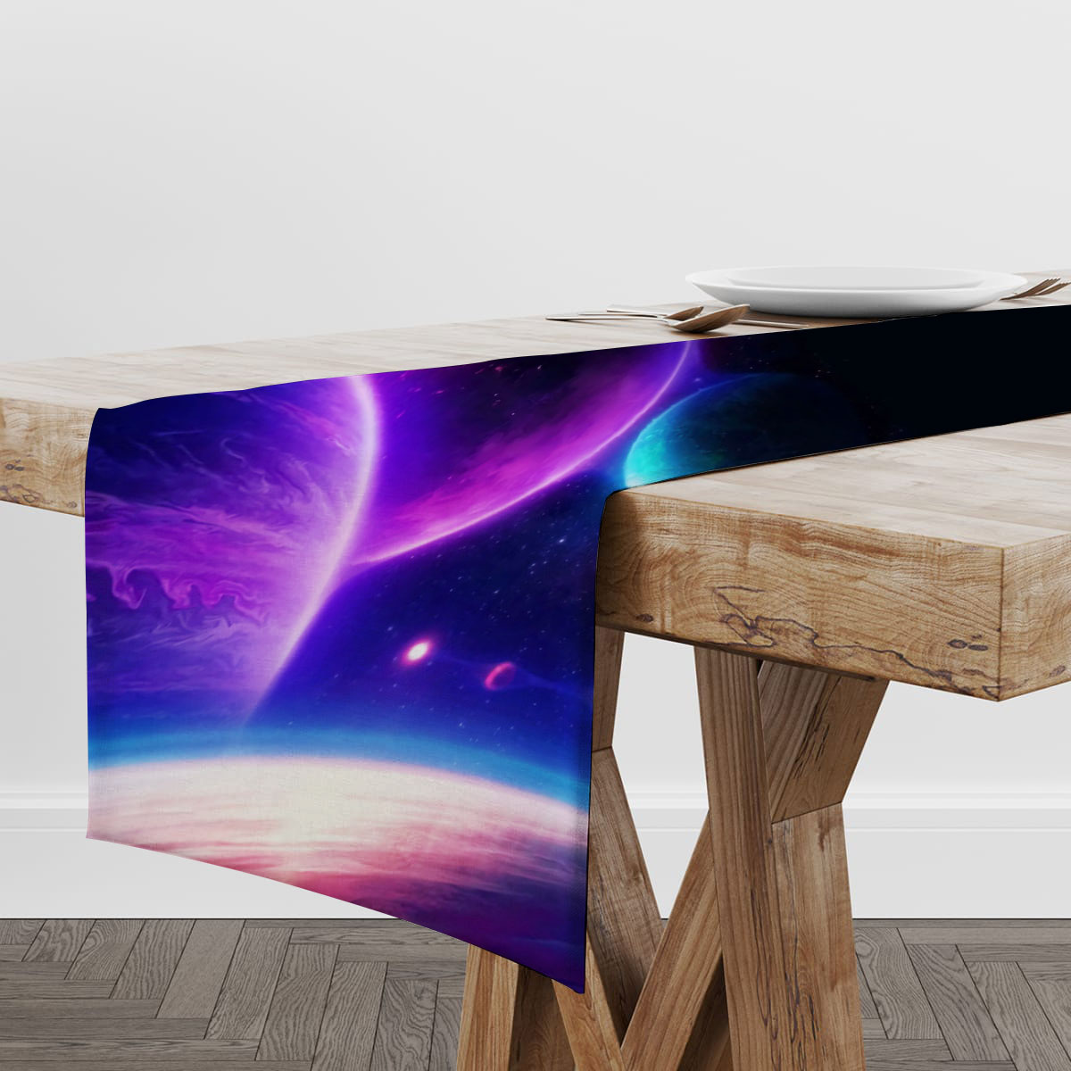 Space Planet Table Runner