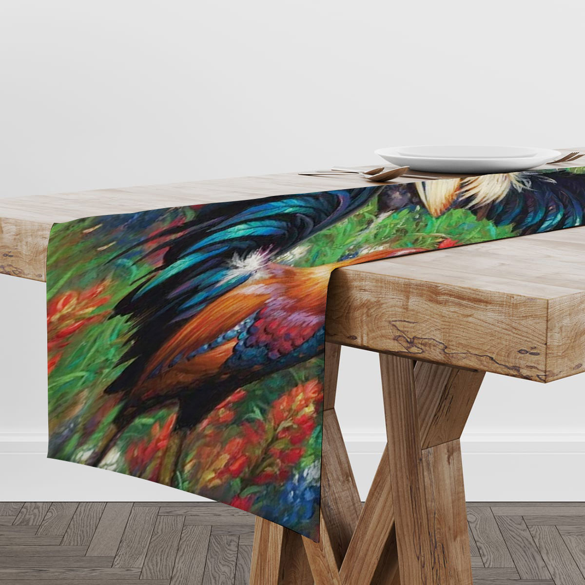 Tropical Chicken Table Runner