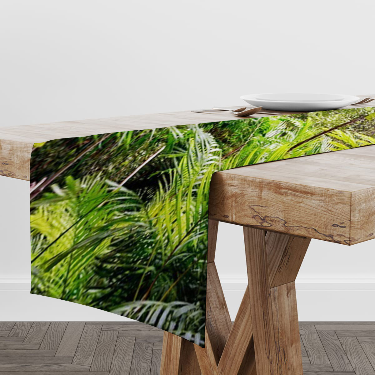 Tropical Rainforest Jungle Table Runner