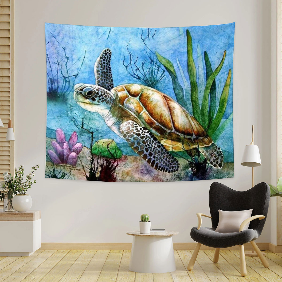 Ocean Turtle Tapestry