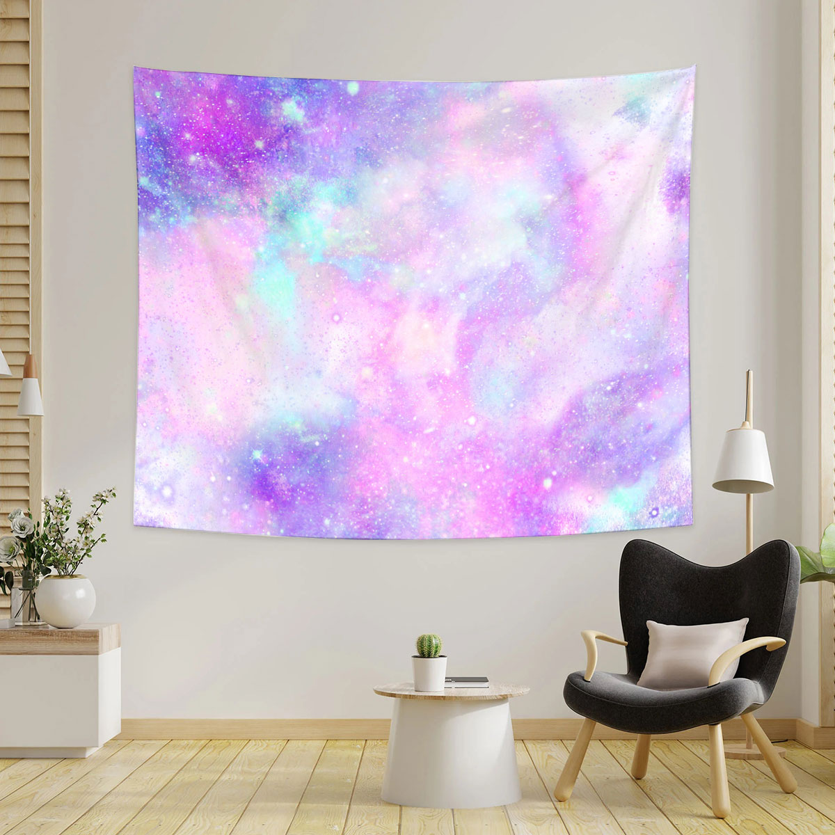 Pink Galaxy Tapestry