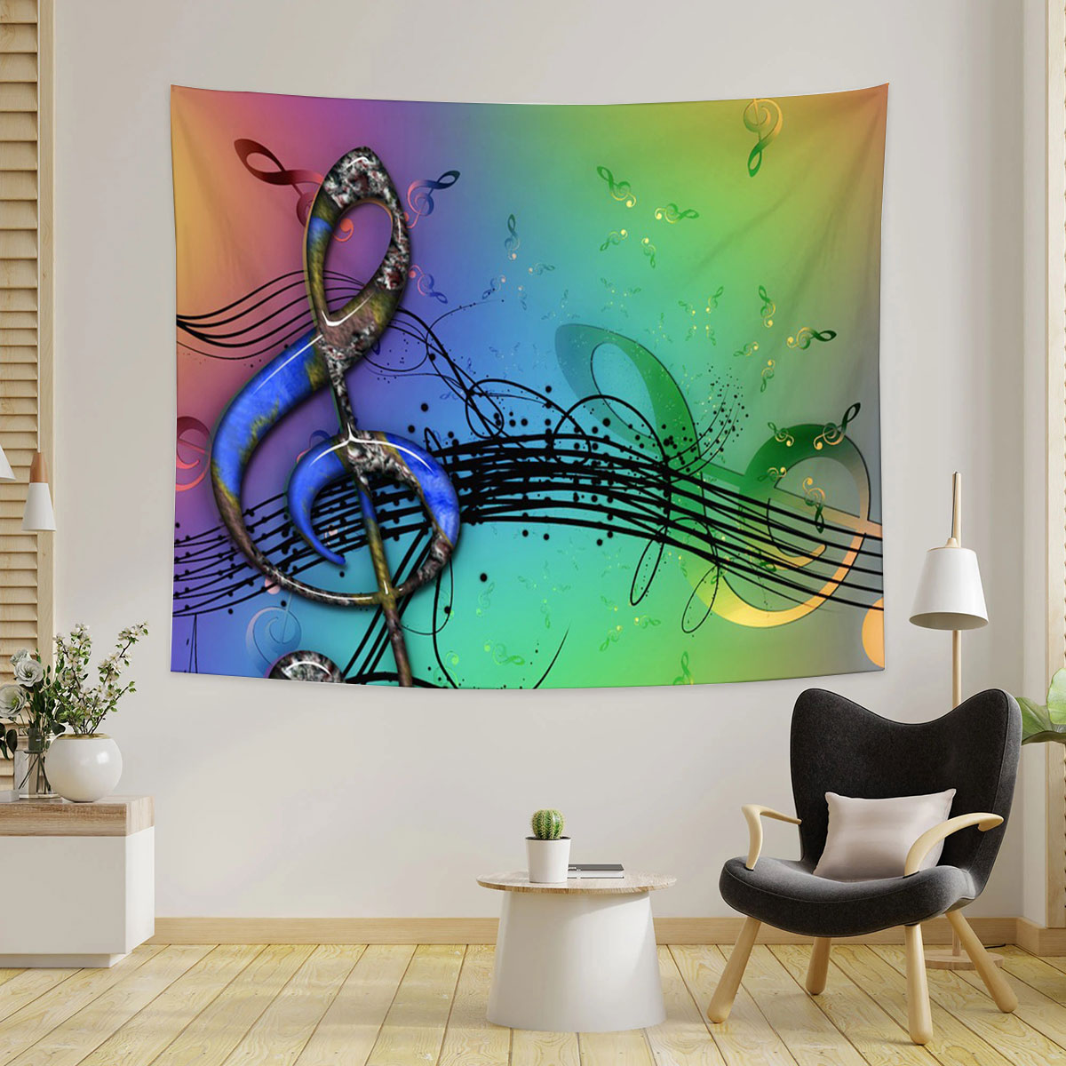 Rainbow Music Tapestry
