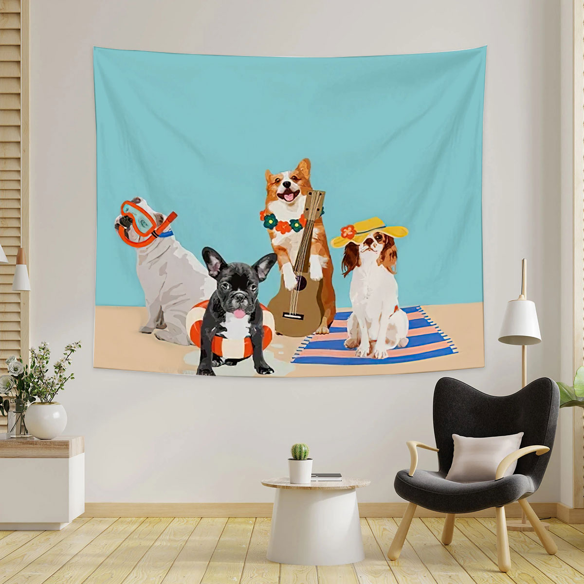 Retro Dogs Tapestry
