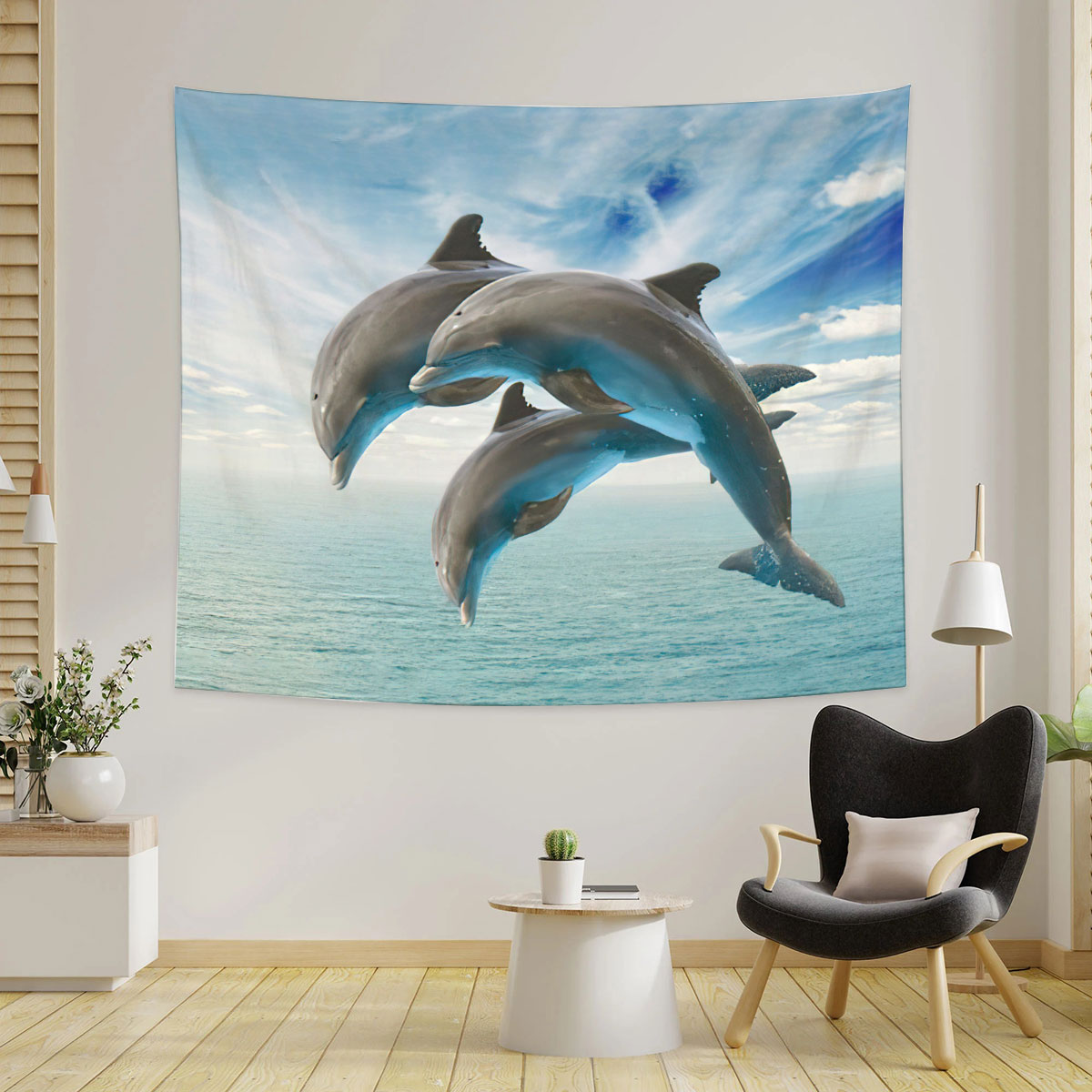 Seascape Dolphin Tapestry