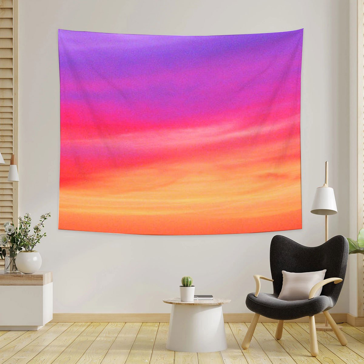 Sky At The Sunset Tapestry