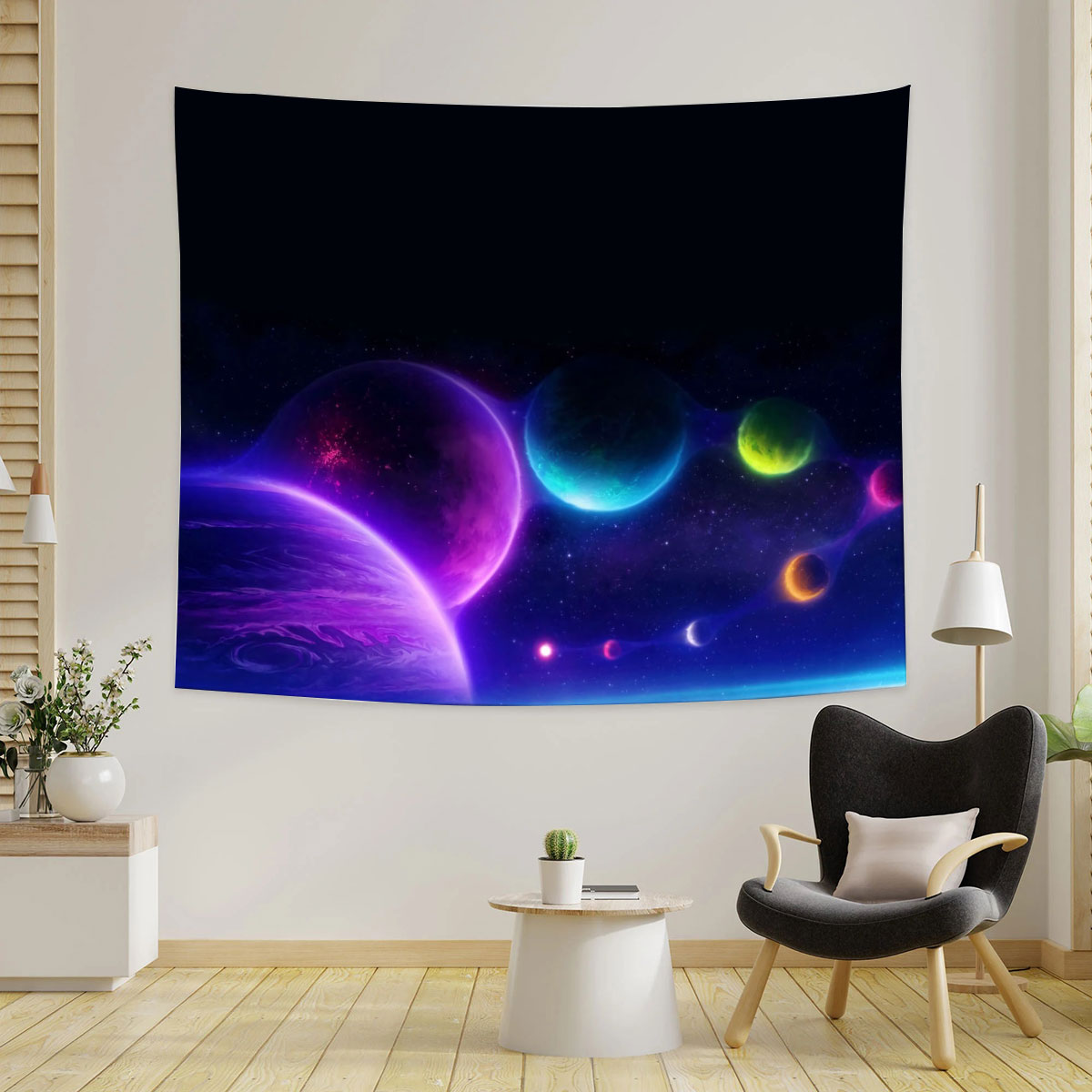 Space Planet Tapestry