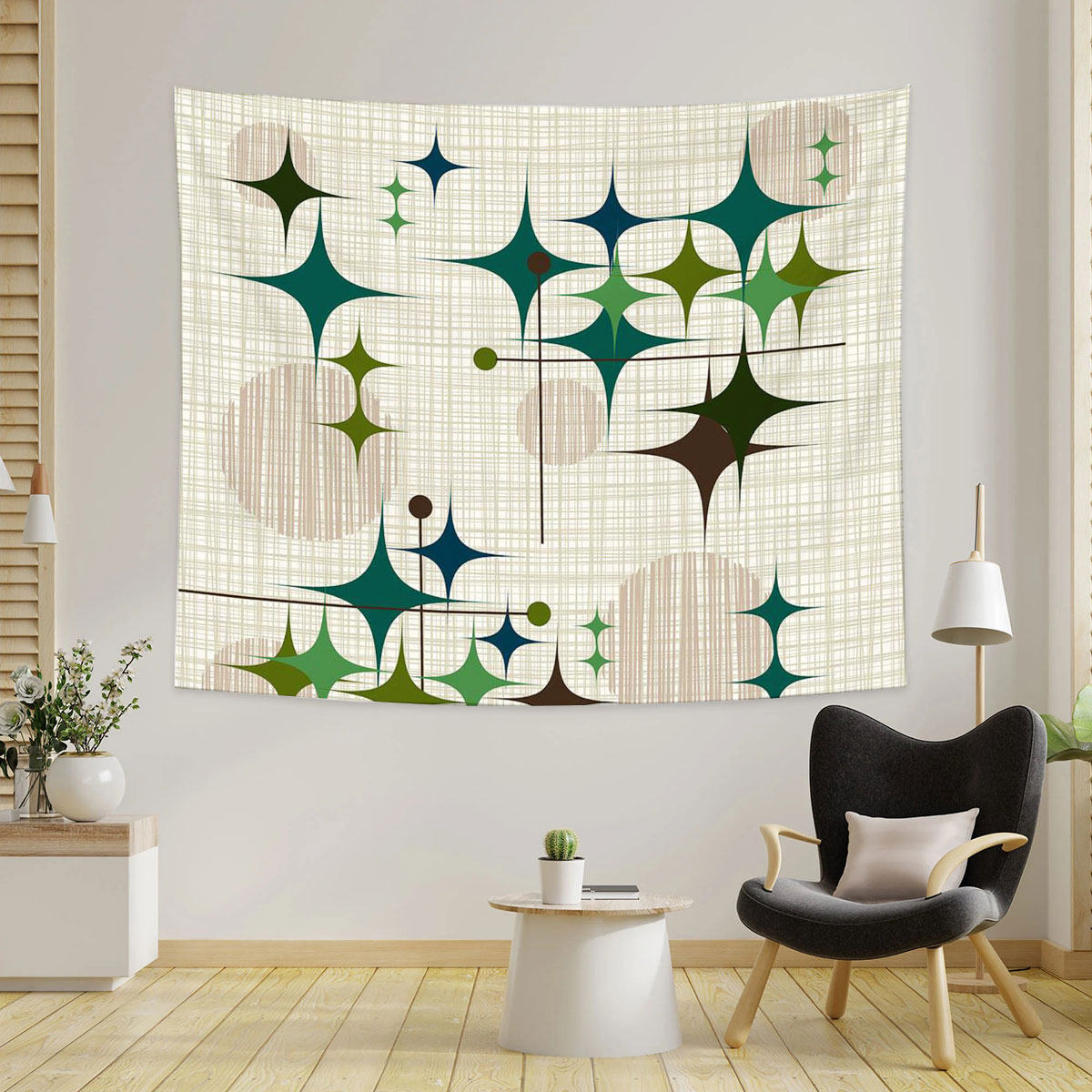 Starbursts and Globes Tapestry