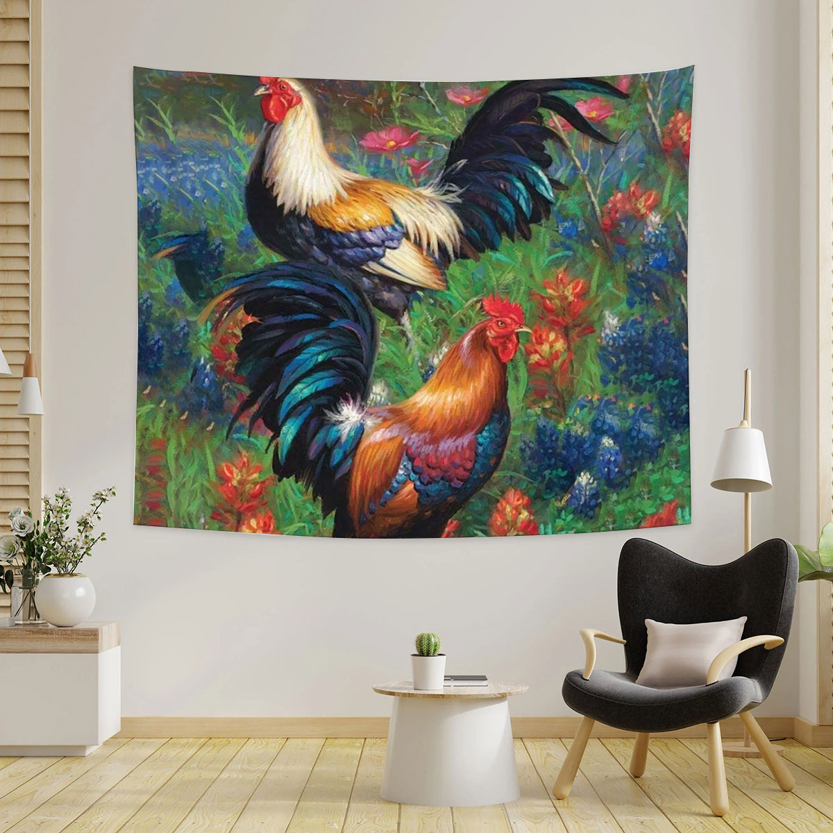 Tropical Chicken Tapestry