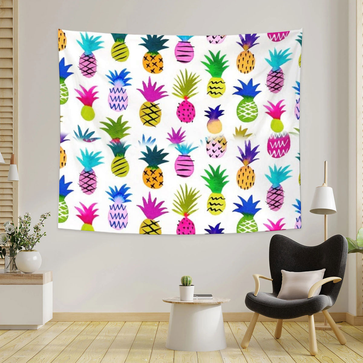 Tropical Fruit Pineapple Tapestry