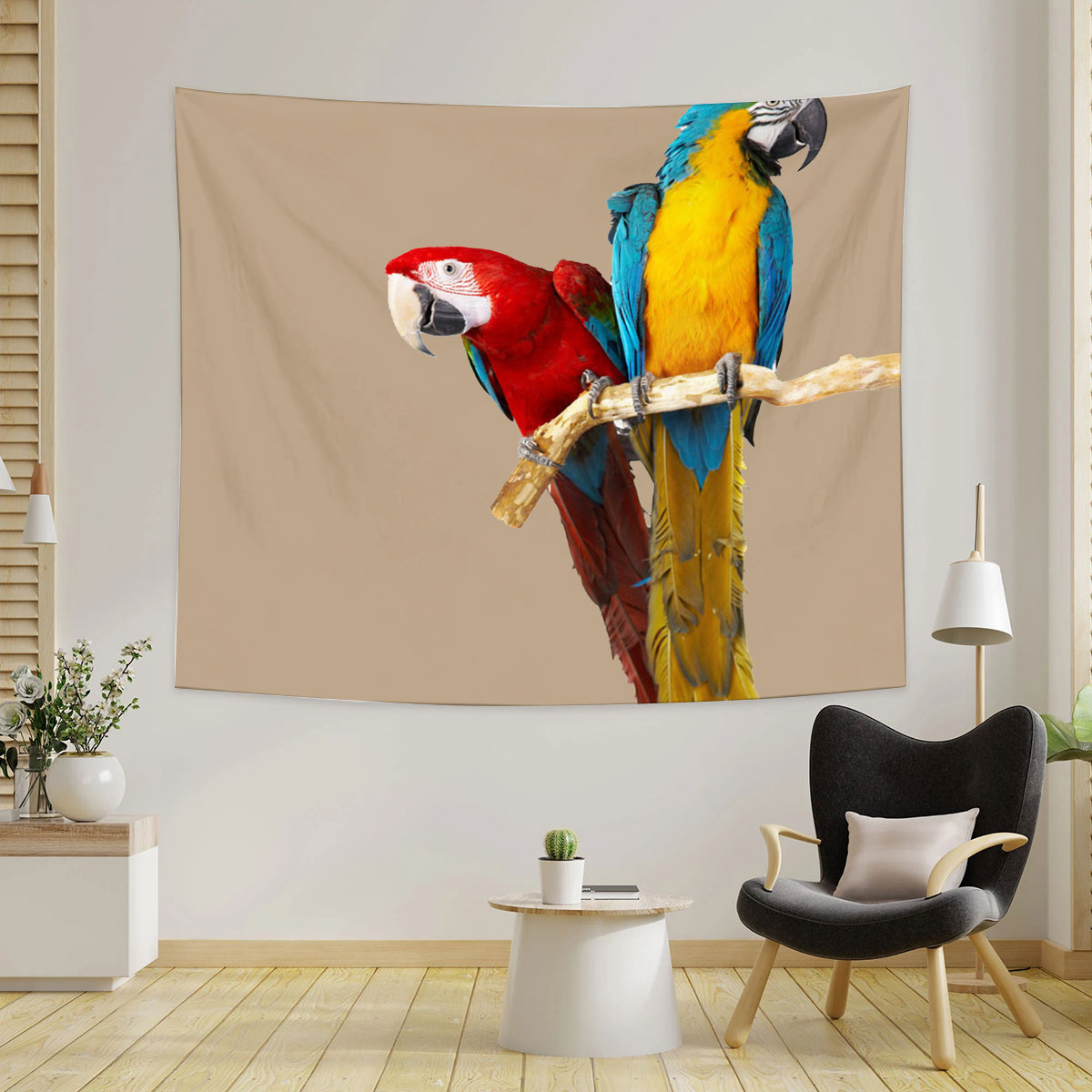 Vintage Parrot Tapestry