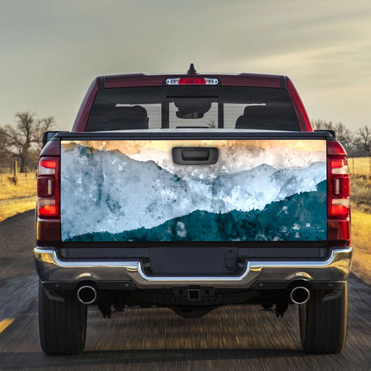 Mountain Abstract Truck Bed Decal